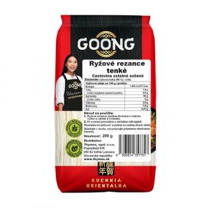 Rezance ryžové tenké 200g Goong 81