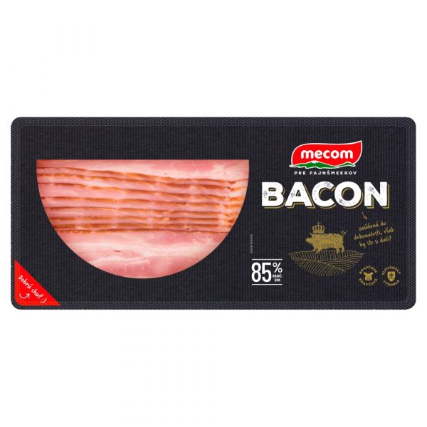 Slanina Bacon bravčový bok 85% nárez 200g Mecom 1