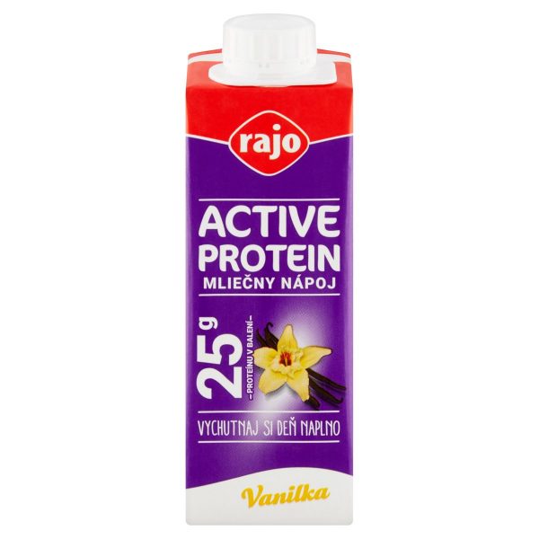Nápoj active protein mliečny vanilka 250 ml Rajo 1