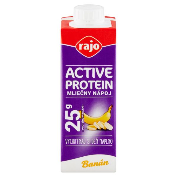 Nápoj active protein mliečny banán 250 ml Rajo 1