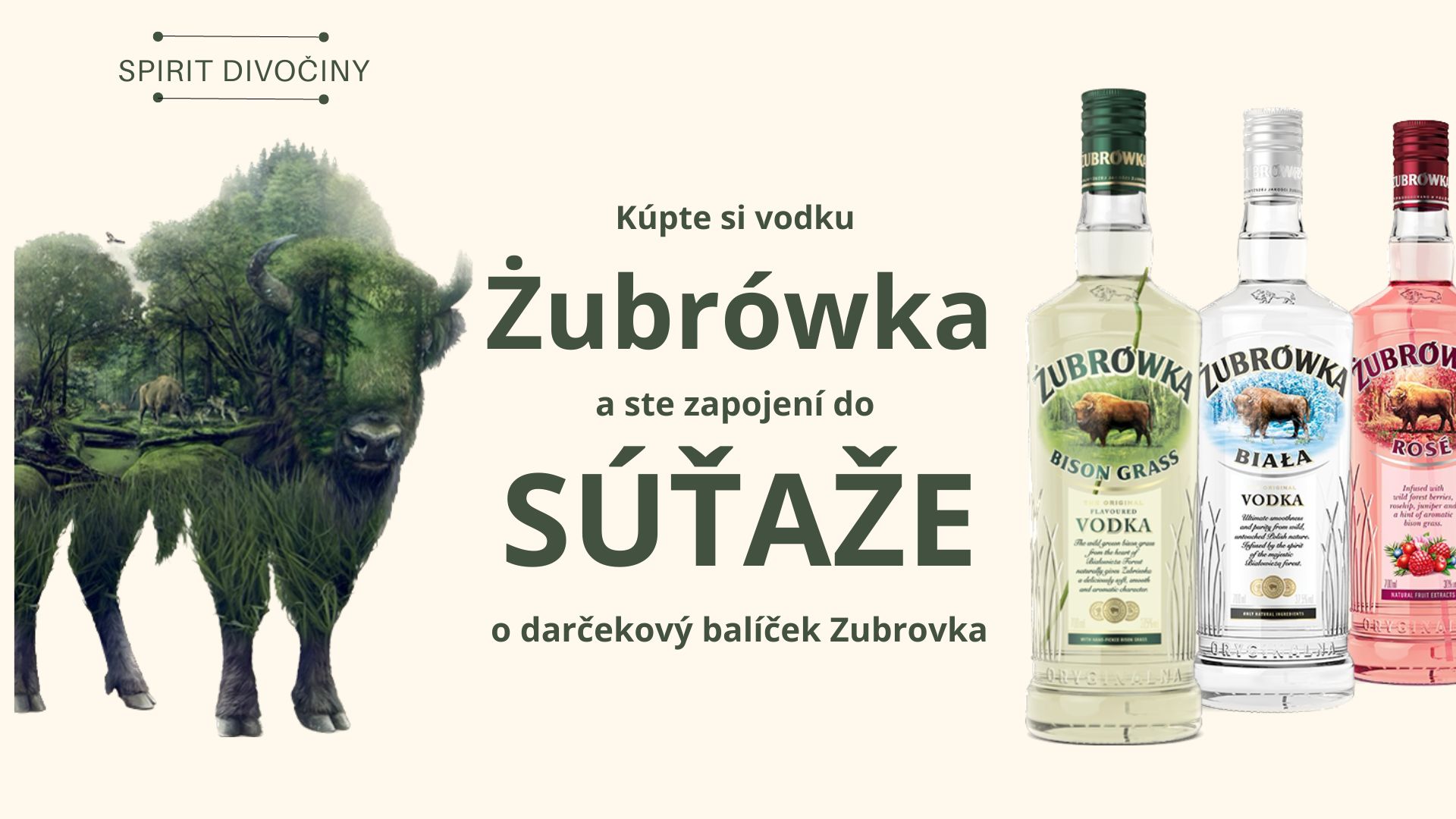 SÚŤAŽ O BALÍČEK ŻUBRÓWKA