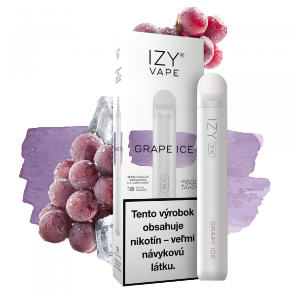 Izy Vape One 600 ťahov Grape Ice 18mg 1ks 1