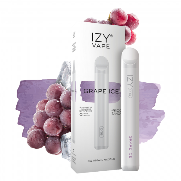 Izy Vape One 600 ťahov Grape Ice 0mg 1ks 1