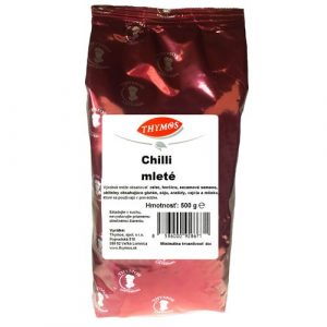Korenie Chilli papričky mleté 500g Thymos 5