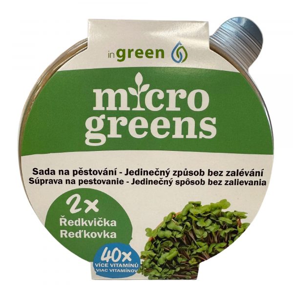 Microgreens sada na pestovanie: Reďkovka 1