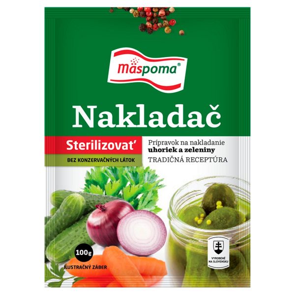 Nakladač, prípravok na nakladanie uhoriek a zeleniny 100g Mäspoma 1