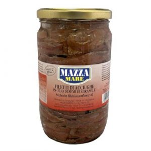 Ančovičky filety v oleji 720g Mazza 16