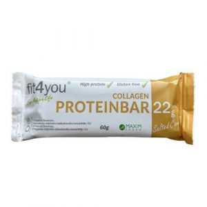 Fit4you Protein Bar kolagén slaný karamel 60g 2