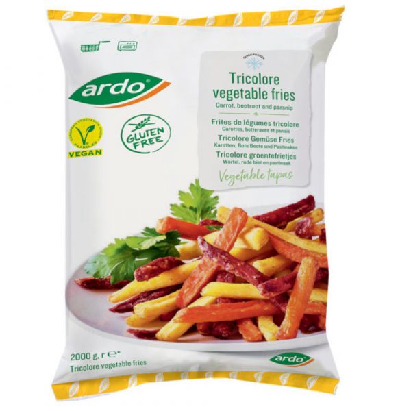 Mrazené zeleninové Hranolky 2 kg Tricolore fries Ardo 1