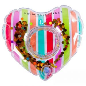 Nafukovací držiak na pohár Srdce dúha 17cm Swim Essentials 6