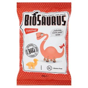 Chrumky pre deti kukuričné s kečupom 50g Biosaurus 14