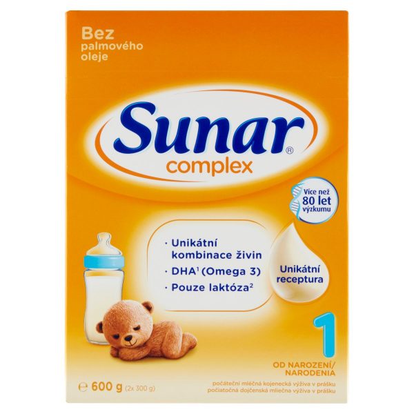 Sunar Complex 1 Mlieko počiatočné 600g (2x300g) 1