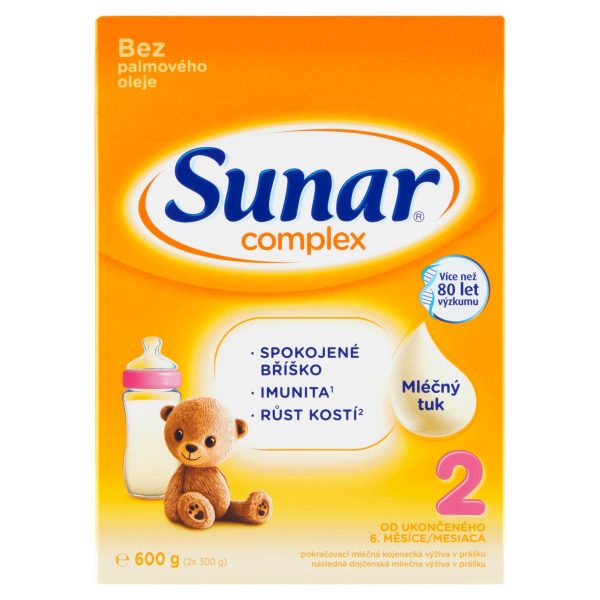 Sunar Complex 2 Mlieko pokračovacie 600g (2x300g) 1