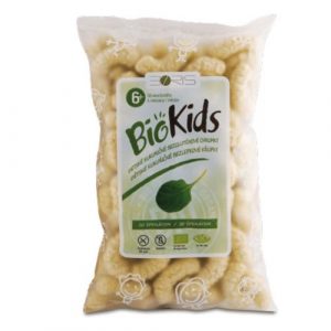 Chrumky pre deti kukuričné so špenátom 55g BioKids 7