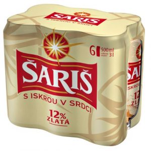 Pivo Šariš Žiarivá 12 6x500ml *ZO 23