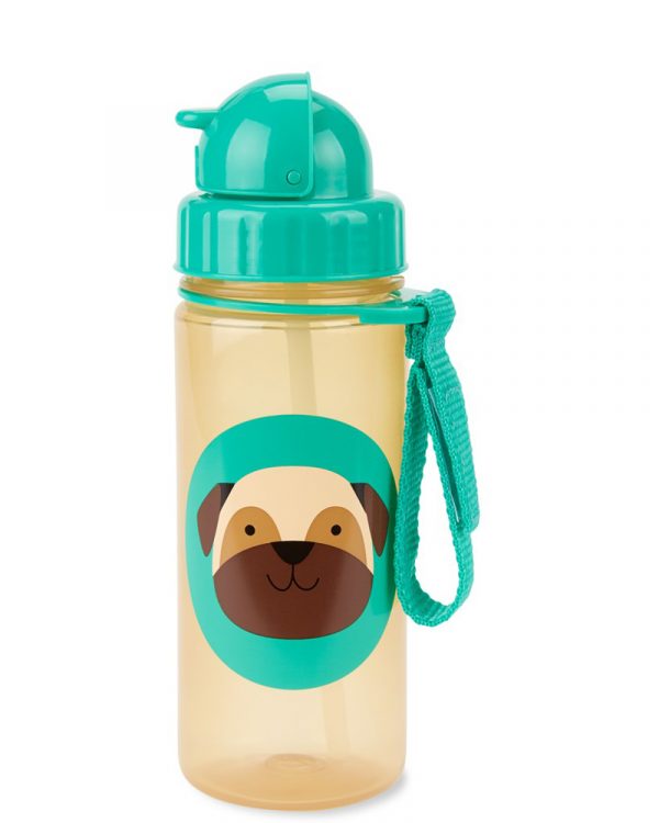 Skip Hop Zoo PP Fľaša so slamkou Mopslík 385ml 2