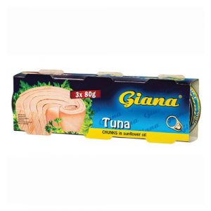 Tuniak v slnečnicovom oleji 3x80g Giana 4