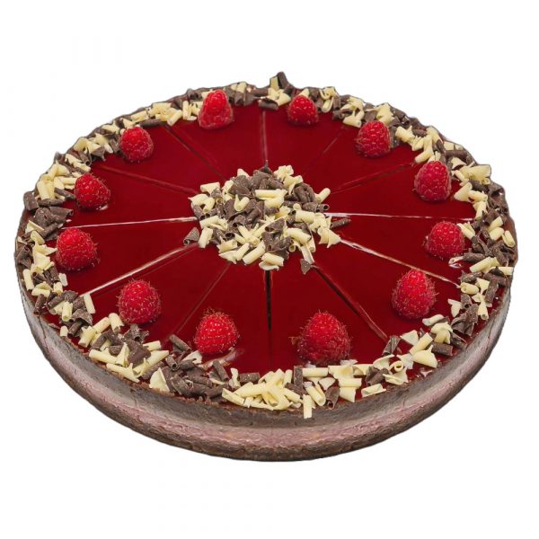 Mrazený Čokoládový cheesecake s malinami 12x90g Torty Adriana 1