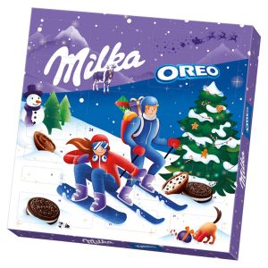 Milka Oreo adventný kalendár kakaové sušienky 284g 10