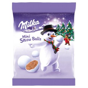 Milka Snowballs dražé z mliečnej čokolády 100g 9