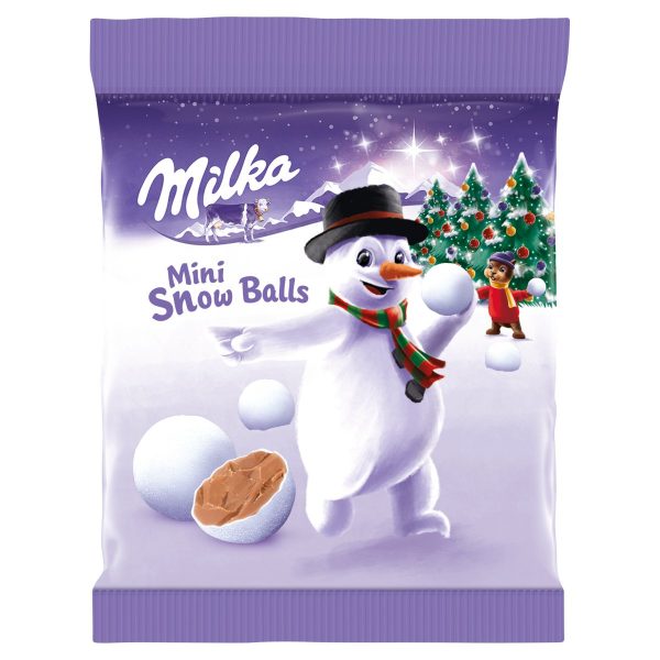 Milka Snowballs dražé z mliečnej čokolády 100g 1