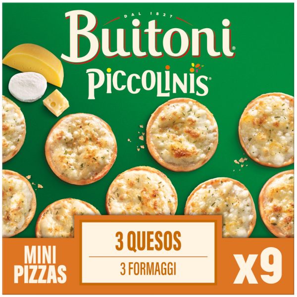 Mrazená Pizza BUITONI PICCOLINIS 3 Formaggi 9x30g 1