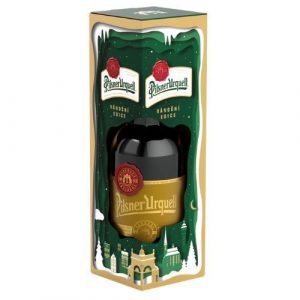 Pivo Pilsner Urquell 12% 1l Vianočné balenie 1