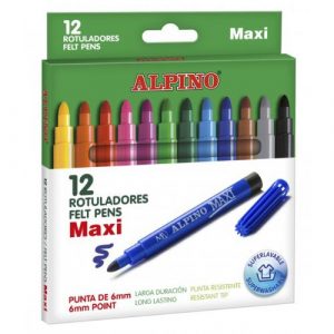 Alpino farebné fixky Maxi 12ks 6