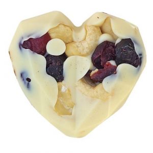 ChocoHeart čokoládové srdce biele brusnice 35g 16