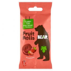 Bear ovocné rolky Jahoda 20g 1