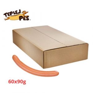 Mrazený Párok bravčový Hot Dog 60x90g TP BjK VÝPREDAJ 6