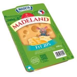 Syr Madeland Fit 20% plátky 100g Madeta 1