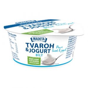 Tvaroh & jogurt biely 135g Madeta VÝPREDAJ 9