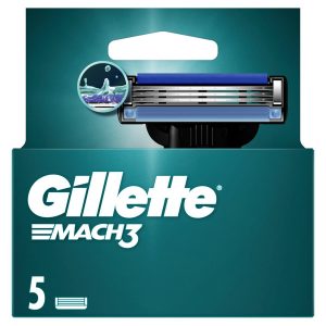 Gillette Mach3 náhradné holiace hlavice 5ks 1