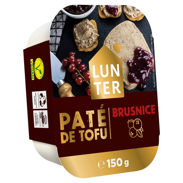 Paté de tofu brusnice 150g Lunter 1