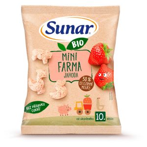 Sunar Bio chrumky mini farma jahoda 18g 6