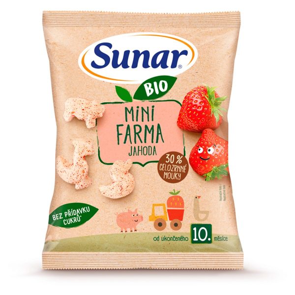 Sunar Bio chrumky mini farma jahoda 18g 1