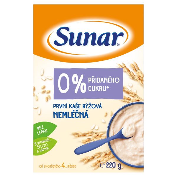 Sunar nemliečna kaša prvá ryžová 220g 1