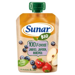 Sunar Bio kapsička Jablko,jahoda,čučoriedka 100g 24