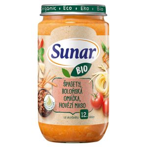Sunar Bio Špagety, omáčka, hovädzie mäso 235g 5
