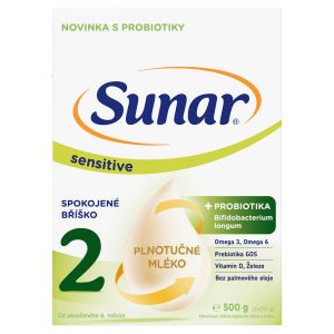 Sunar Sensitive 2 Mlieko pokračovacie 500g(2x250g) 12