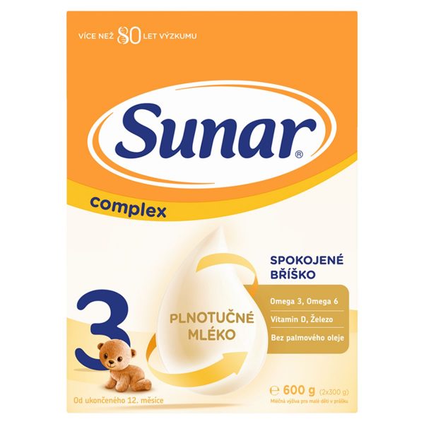 Sunar Complex 3 Mlieko batoľacie 600g (2x300g) 1