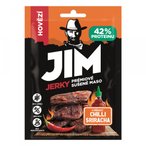 Jim Jerky hovädzie s príchuťou chilli Sriracha 23g 49