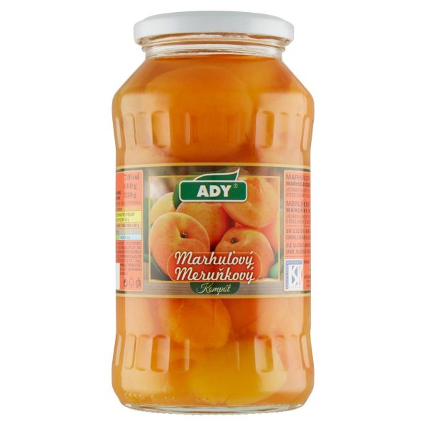 Kompót Marhule polené 720ml (660g) Ady 1