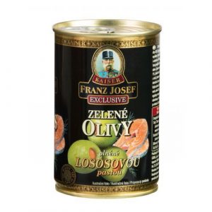 Olivy zelené s lososom 300g Franz Josef 14