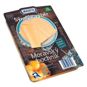 Syr Moravský bochník 45% plátky 100g M VÝPREDAJ 2