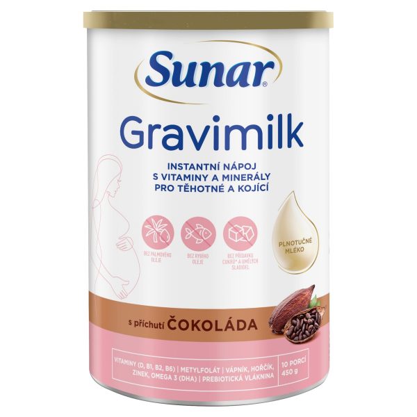 Sunar Gravimilk s príchuťou čokoláda 450g 1