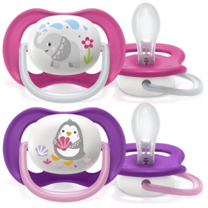 Avent Cumlík Ultra air zvieratko 6-18m girl 2ks 4