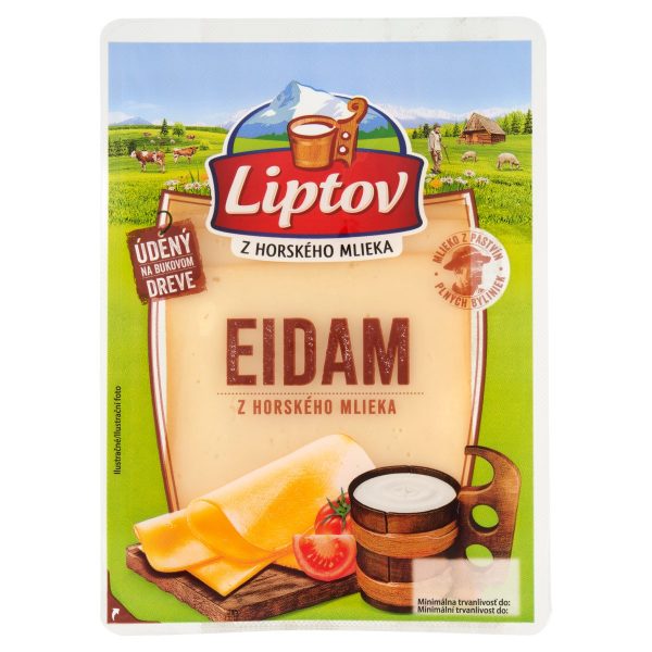 Syr Eidam údený 45% plátky 90g Liptov 1