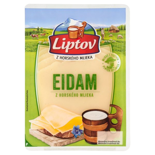 Syr Eidam neúdený 45% plátky 90g Liptov 1